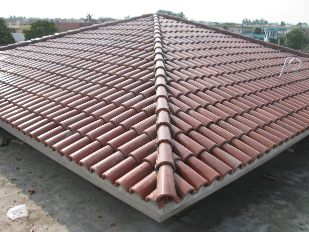 Spanish Glazed Roof Tile 11"