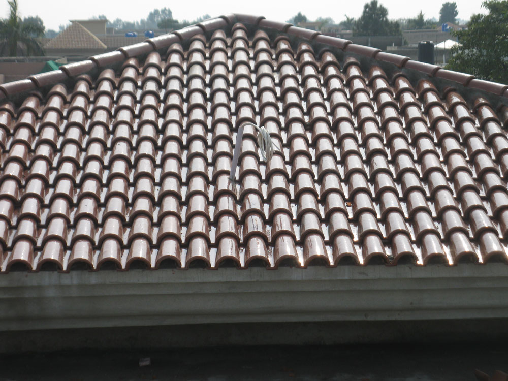 Spanish Glazed Roof Tile 11"