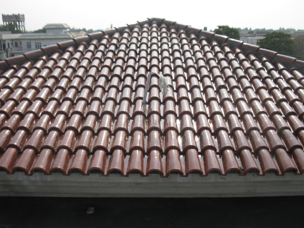 Spanish Glazed Roof Tile 11"