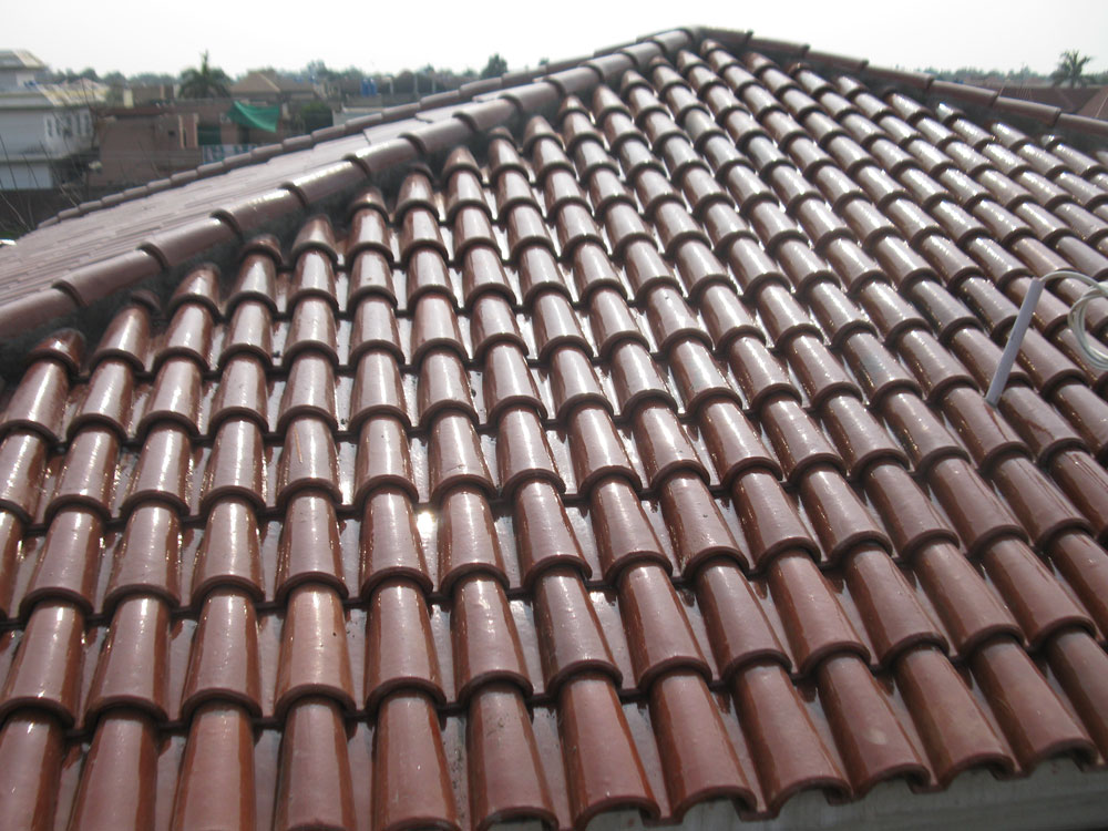 Spanish Glazed Roof Tile 11"