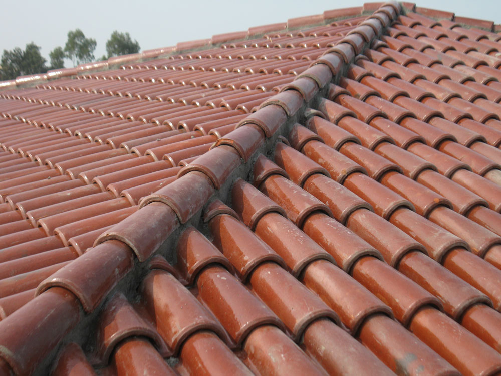 Spanish Glazed Roof Tile 11"