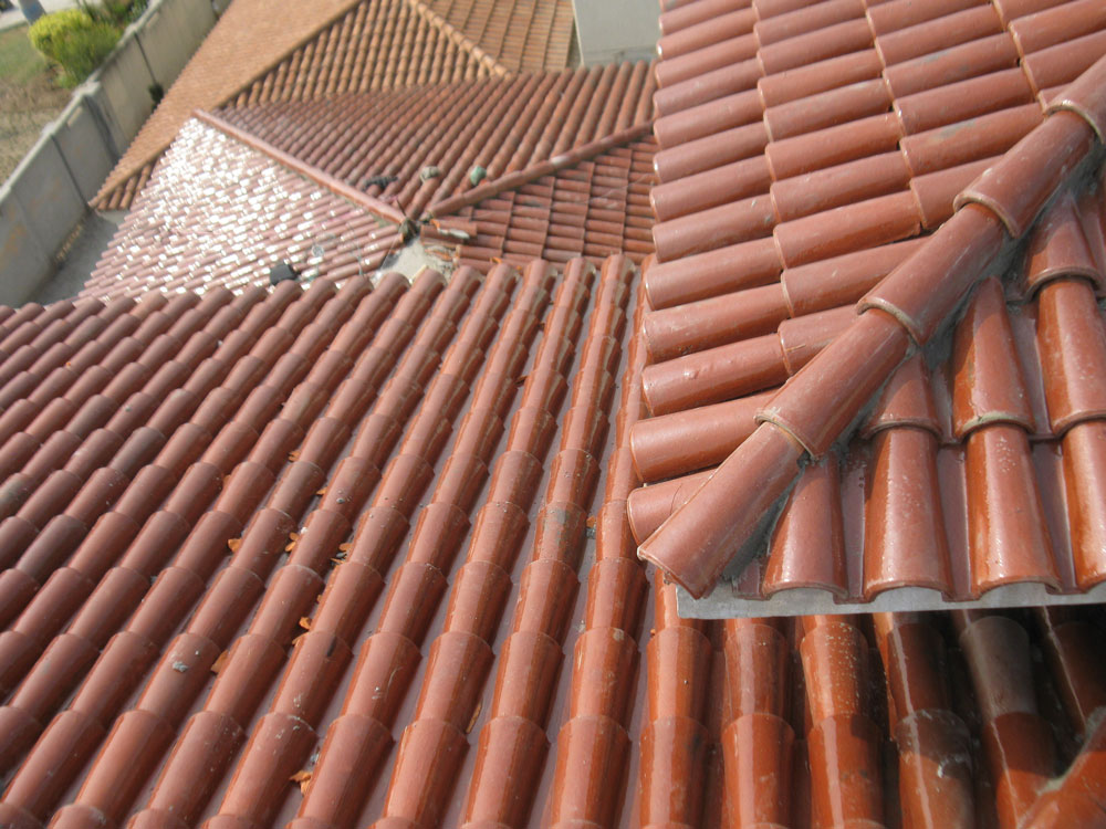 Spanish Glazed Roof Tile 11"