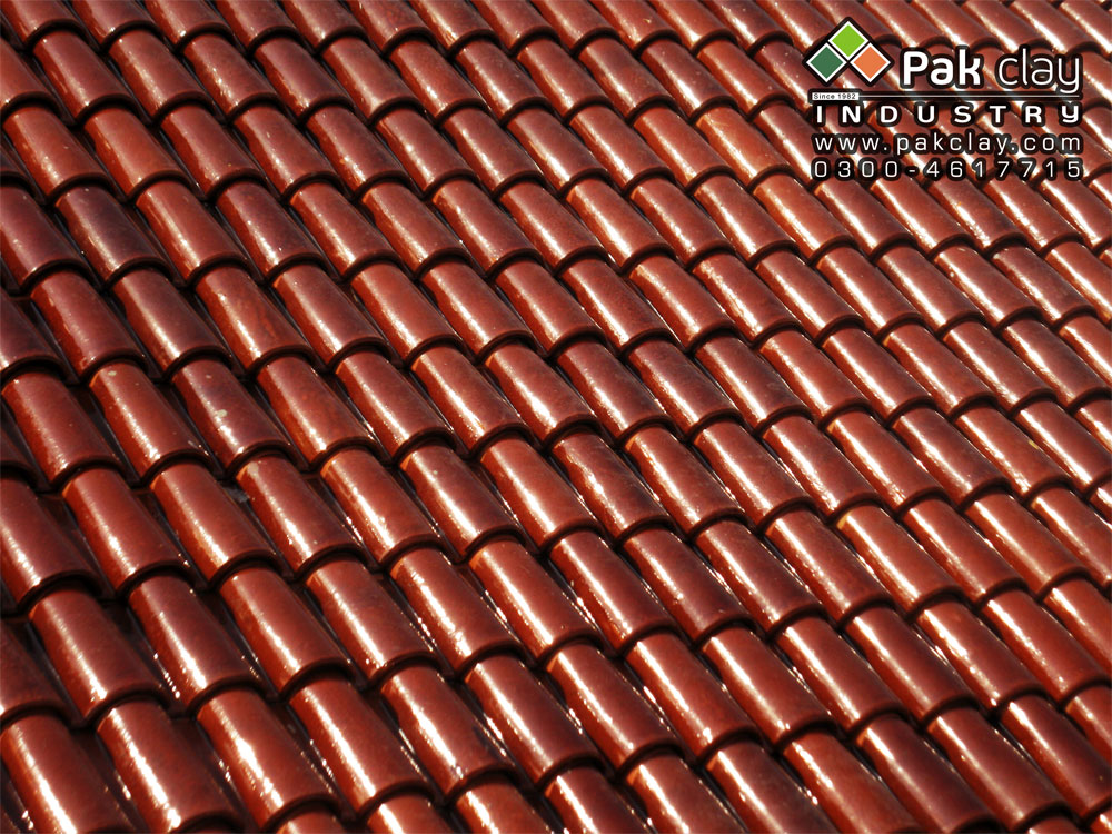 Spanish Glazed Roof Tile 9"