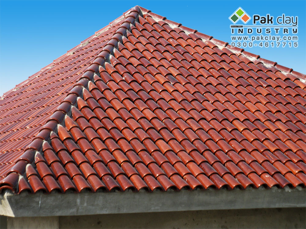 Spanish Glazed Roof Tile 9"