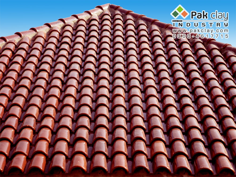Spanish Glazed Roof Tile 9"
