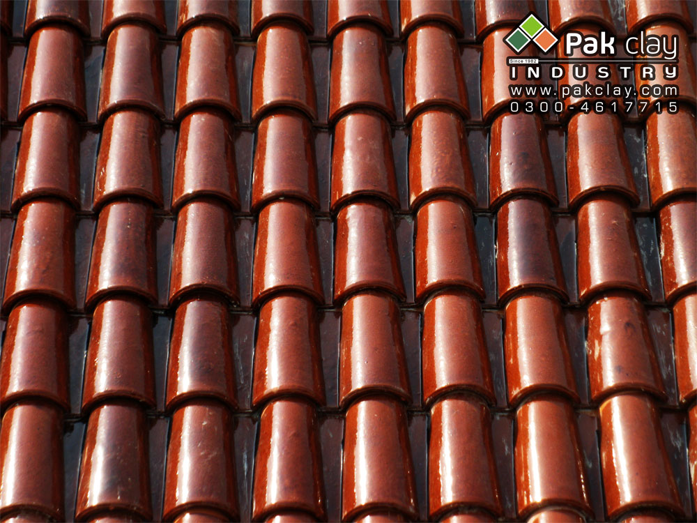 Spanish Glazed Roof Tile 9"
