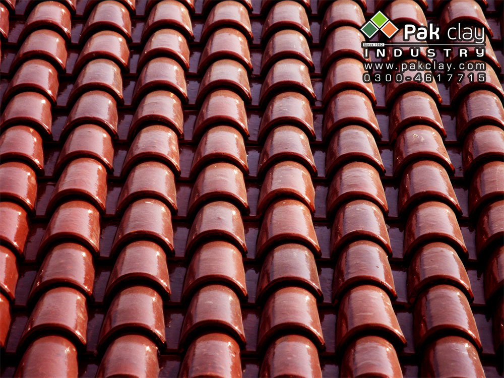 Spanish Glazed Roof Tile 9"