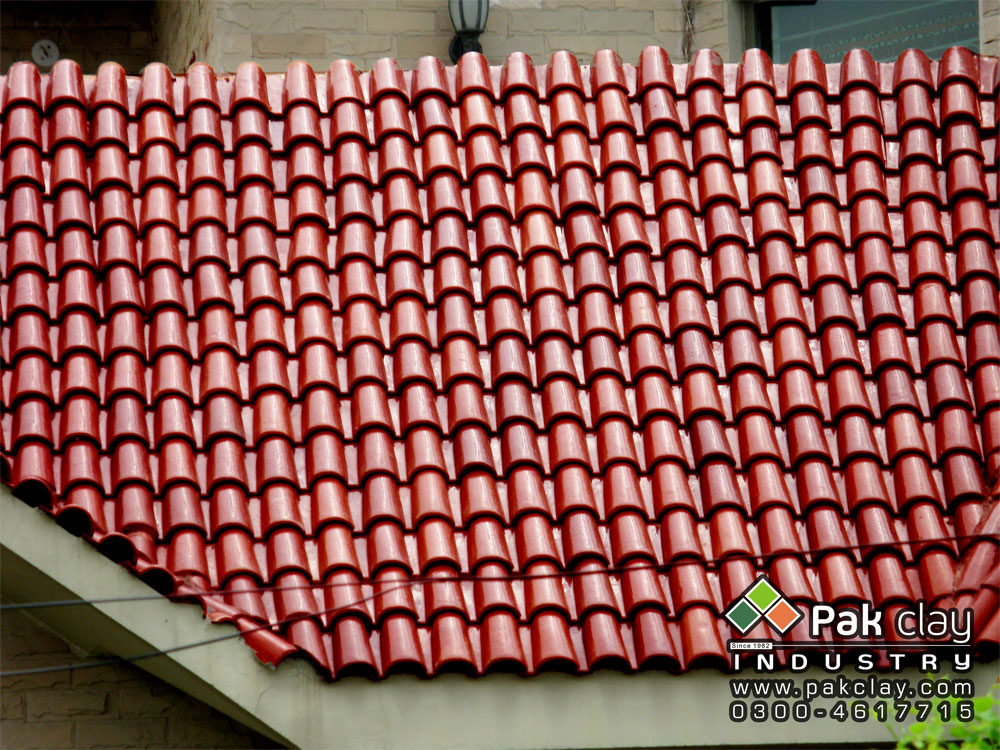 Spanish Glazed Roof Tile 9"