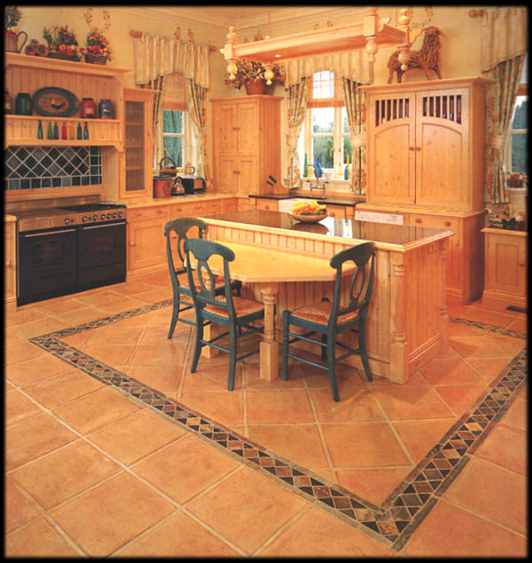 Square Clay Floor Tile 12x12x1"