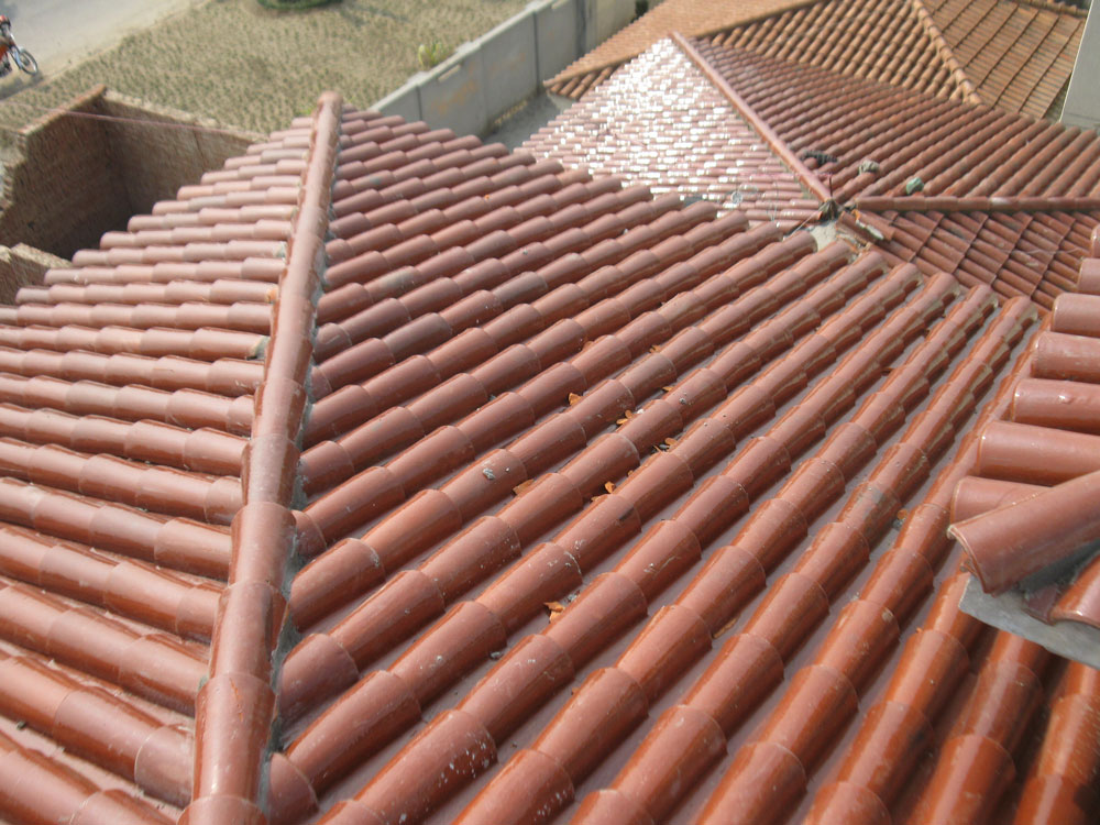 Spanish Glazed Roof Tile 11"