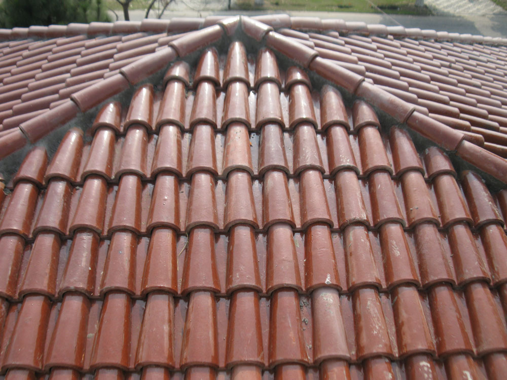 Spanish Glazed Roof Tile 11"