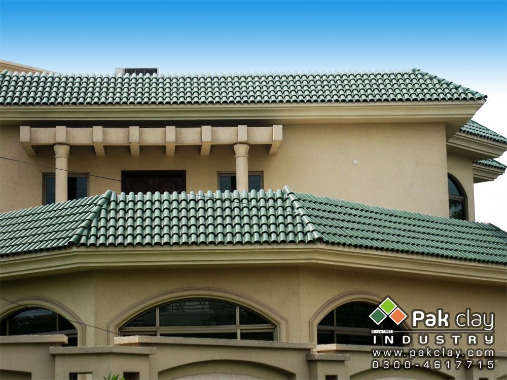 Spanish Glazed Roof Tile 11"