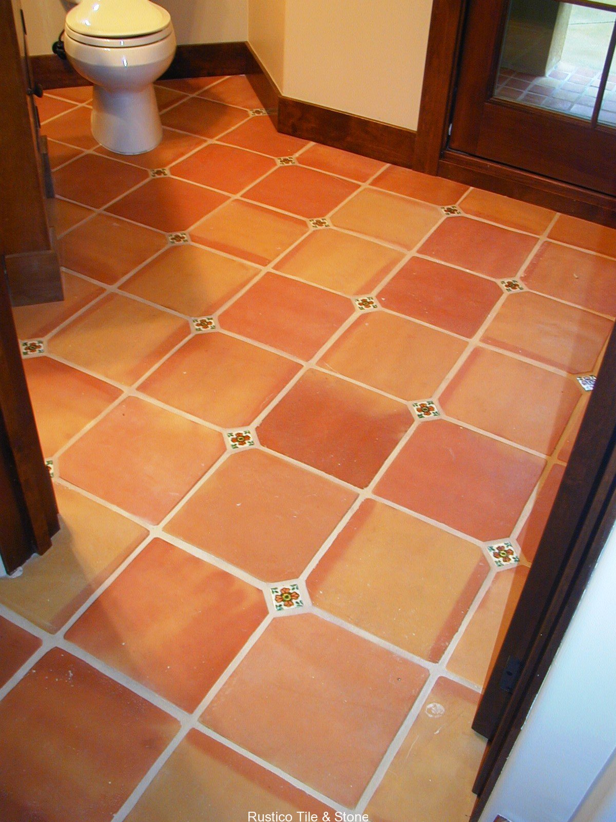 Cut Edge Natural Clay Terracotta Bathroom Floor Tiles Lahore